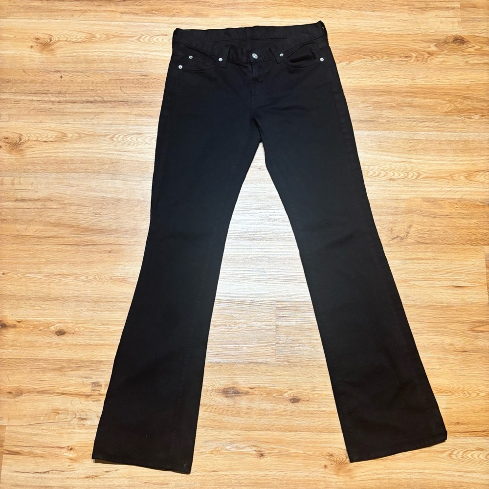7 For All Mankind Black Boot Cut Jeans